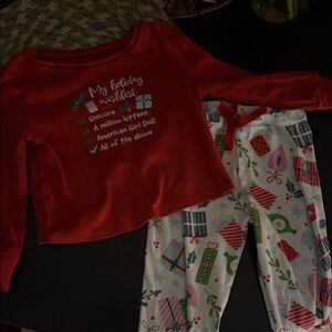 Festive American Girl Kids Pajama Set